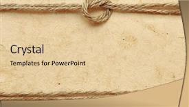  Presentation with old paper rope border - Audience pleasing presentation theme consisting of old paper with rope border backdrop and a lemonade colored foreground