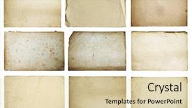  Presentation with old paper - Presentation theme featuring old papers set isolated background and a lemonade colored foreground