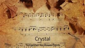  Presentation with parchment paper - Slides featuring old parchment paper with music background and a coral colored foreground