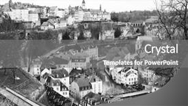  Presentation with luxembourg - Beautiful PPT layouts featuring old-part-of-the-town backdrop and a gray colored foreground