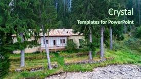  Presentation with old house - Amazing slide set having old paterns from a house backdrop and a tawny brown colored foreground