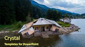  Presentation with paterns - Slide deck featuring old paterns from a house background and a  colored foreground