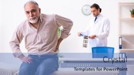  Presentation with old young - Beautiful PPT layouts featuring old-patient-visiting-young-male backdrop and a teal colored foreground