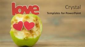  Presentation with paul - Cool new presentation design with old-paul-a-bitten-green backdrop and a coral colored foreground