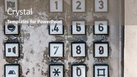  Presentation with old - Amazing theme having old-payphone-keypad-dirty backdrop and a gray colored foreground
