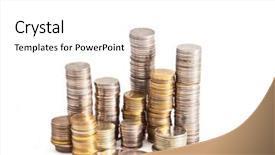  Presentation with silver abstract - Colorful PPT theme enhanced with old penny - abstract background with silver backdrop and a white colored foreground