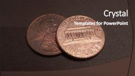  Presentation with american craftsmanship - Amazing slide deck having old penny - american one cent backdrop and a tawny brown colored foreground