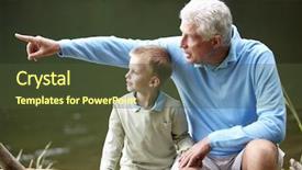  Presentation with lake sebu philippines - Audience pleasing slide set consisting of old people - grandfather and grandson sitting backdrop and a tawny brown colored foreground