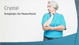  Presentation with decision making - Slide deck consisting of old-people-and-decision-making background and a white colored foreground