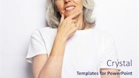  Presentation with old people - Presentation theme having old-people-and-modern-lifestyle background and a sky blue colored foreground