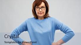  Presentation with angry people - Audience pleasing slide set consisting of old people concept - angry backdrop and a light blue colored foreground