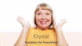  Presentation with body language - Slide deck having old-people-modern-lifestyle-body background and a yellow colored foreground