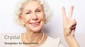  Presentation with body language - Colorful PPT theme enhanced with old-people-modern-lifestyle-body backdrop and a lemonade colored foreground