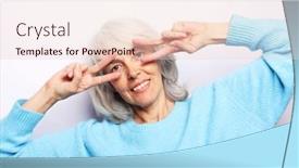  Presentation with body language - Slide set enhanced with old-people-modern-lifestyle-body background and a lemonade colored foreground