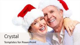  Presentation with active seniors senior couple - Audience pleasing slide deck consisting of old people new - christmas happy senior couple backdrop and a lemonade colored foreground