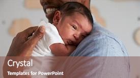  Presentation with people - Presentation theme having old people new - close up of father holding background and a tawny brown colored foreground