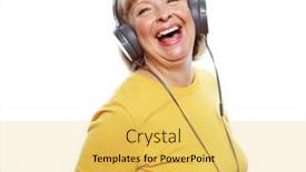  Presentation with old music - Slide set featuring old-people-tehnology-and-emotion background and a yellow colored foreground