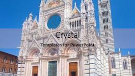  Presentation with italy puzzle - Colorful slides enhanced with old peoples - sienna cathedral italy backdrop and a light gray colored foreground