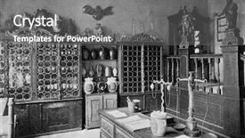  Presentation with humanity - Presentation enhanced with old pharmacy at the german background and a gray colored foreground