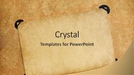  Presentation with old page - Presentation design consisting of old photo album - vintage blank page from photoalbum background and a coral colored foreground