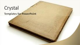  Presentation with old album - Colorful PPT theme enhanced with old photo album 1950s backdrop and a lemonade colored foreground