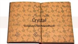  Presentation with old album - Beautiful presentation featuring old photo album isolated on white background with clipping path backdrop and a yellow colored foreground