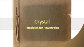  Presentation with old album - PPT layouts featuring old photo album isolated background and a tawny brown colored foreground