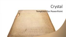  Presentation with photo album cover - Presentation design featuring old photo album with crocodile background and a white colored foreground