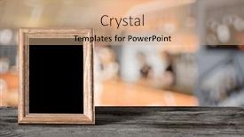  Presentation with night club - Slide deck featuring old-photo-frame background and a coral colored foreground