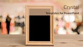  Presentation with night club - Presentation design with old-photo-frame background and a coral colored foreground