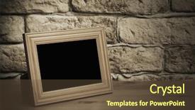  Presentation with old photo - PPT layouts having old photo frame background and a tawny brown colored foreground