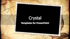  Presentation with old paper design - PPT theme having old photo mock up template background and a black colored foreground