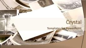  Presentation with old photo - Amazing presentation theme having old photograph - abstract background vintage photo backdrop and a cream colored foreground