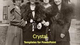  Presentation with antique - Audience pleasing slide deck consisting of old photograph - ladies day out antique photo backdrop and a tawny brown colored foreground