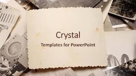  Presentation with old photo - Presentation theme with old photograph - vintage photo abstract background background and a lemonade colored foreground