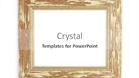  Presentation with picture frame - Presentation theme having old-picture-frame-isolated background and a white colored foreground