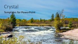  Presentation with heritage tourism - Theme enhanced with old-pinawa-dam-provincial-heritage background and a light blue colored foreground
