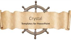  Presentation with old scroll - Audience pleasing PPT theme consisting of old-pirates-map-scroll backdrop and a lemonade colored foreground