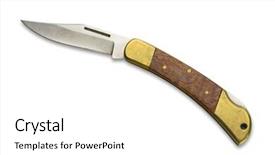  Presentation with old guns - Colorful theme enhanced with old pocket knife with rosewood backdrop and a  colored foreground