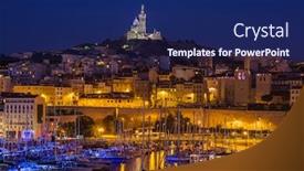  Presentation with notre dame - Cool new slides with old-port-and-basilica backdrop and a navy blue colored foreground