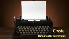  Presentation with treasure map old blank - PPT layouts consisting of old portable typewriter with blank background and a wine colored foreground