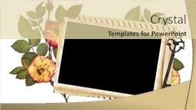  Presentation with postcard - Amazing slide deck having old-postcard-vintage-key backdrop and a lemonade colored foreground