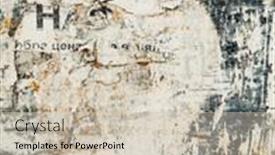  Presentation with posters - Beautiful PPT layouts featuring old-posters-grunge-textures backdrop and a soft green colored foreground