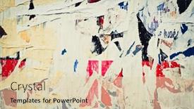  Presentation with posters - Theme having old posters grunge textures and backgrounds background and a lemonade colored foreground