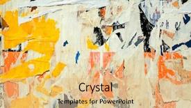  Presentation with posters - Beautiful presentation theme featuring old posters grunge textures and backgrounds backdrop and a yellow colored foreground