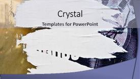  Presentation with poster - Colorful slides enhanced with old posters grunge textures backdrop and a lemonade colored foreground