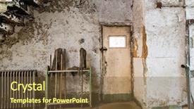  Presentation with prison - Amazing presentation design having old prison place with cleaning backdrop and a tawny brown colored foreground