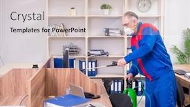  Presentation with pest - Presentation with old-professional-contractor-doing-pest background and a lemonade colored foreground