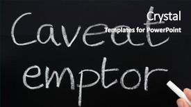  Presentation with empty old paper feather - Presentation theme featuring old property law doctrine background and a dark gray colored foreground