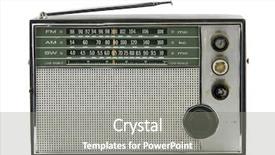  Presentation with radio - PPT theme with cineraire senetti in front of white background note soft focus at 100 best at smaller sizes background and a mint green colored foreground